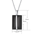 Accessoires pendentifs de mode Collier en acier inoxydable